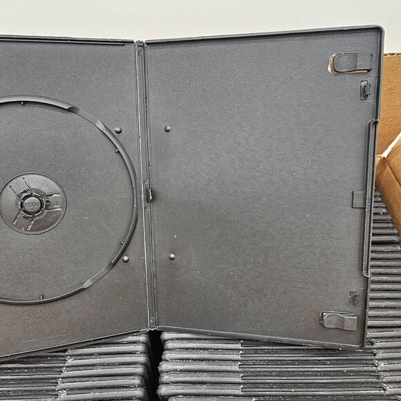 Empty Black Slim DVD Cases, Qty 75, Brand New - Picture 7 of 15